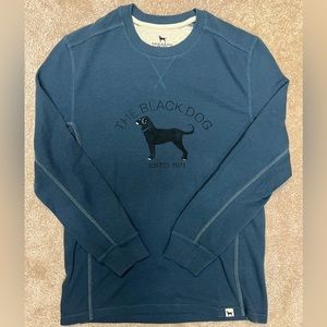 Retro Black Dog Long sleeves Shirt
